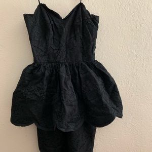Vintage 1950’s Lilli Diamond black peplum wiggle